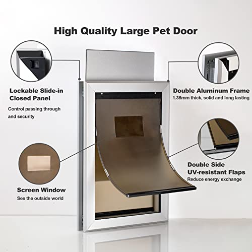 Heavy Duty Aluminum Insulated Dog Door V646840