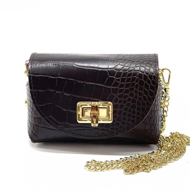 Genuine Calfskin Leather Mini Shoulder-Cross Body Bag Y1728
