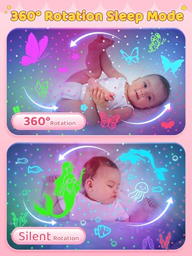 96 Lighting Modes Star Projector 360° Rotating Rechargeable Night Light U7389