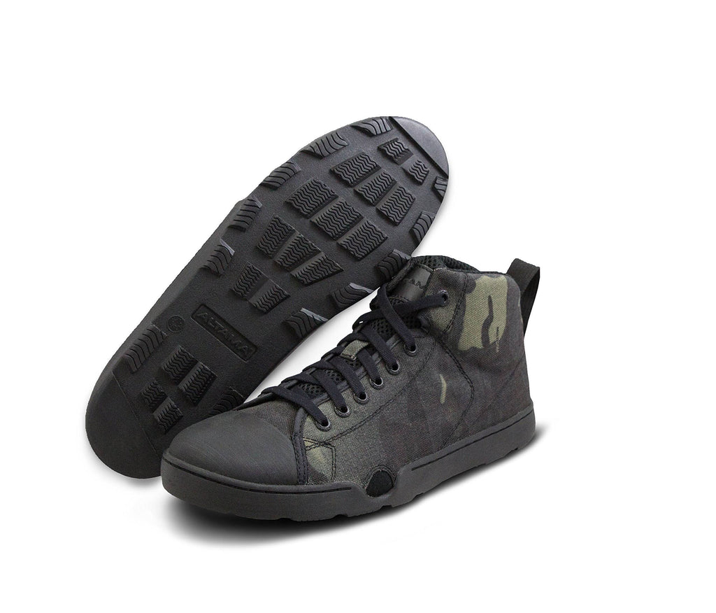 Black Multicam Wide Mid Boots Q115