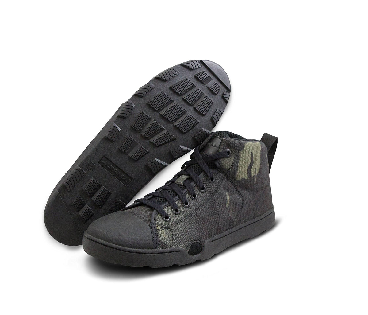 Black Multicam Wide Mid Boots Q115