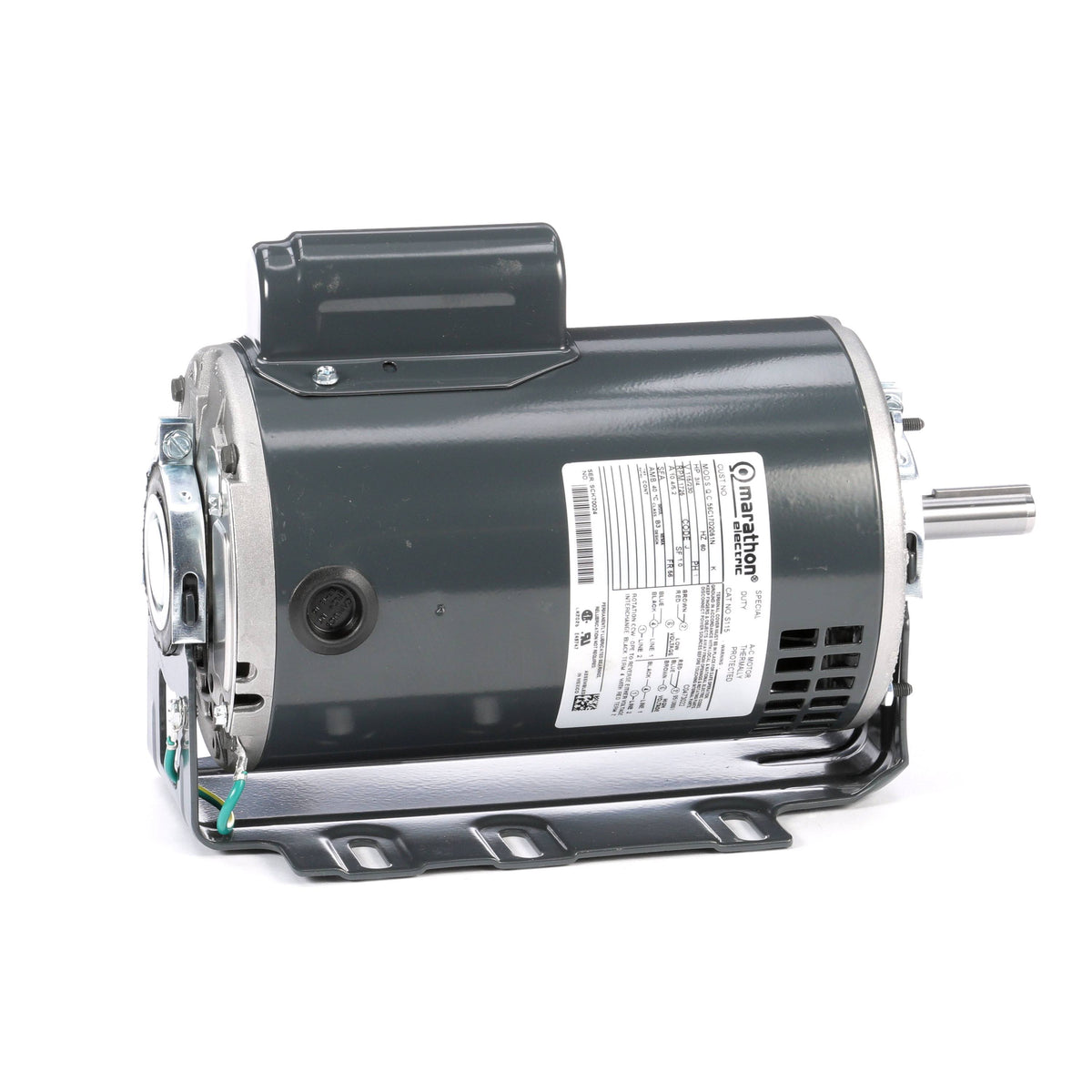 3/4 HP 1725 RPM 115/230V ODP Motor V1841