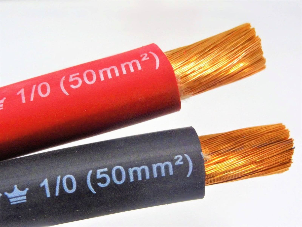 1/0 AWG Black Red Welding Cable (125 ft, Red) C894614