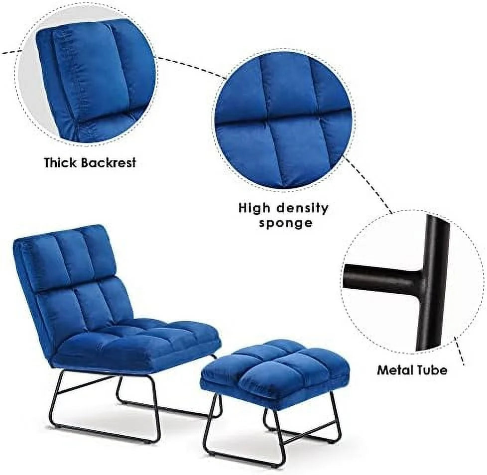 Dark Grey Velvet 2-Seater Armless Loveseat Sofa J853363