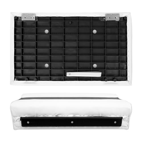 28" Pontoon Bench Seat Cushion Set, Grey/Navy/Blue A872