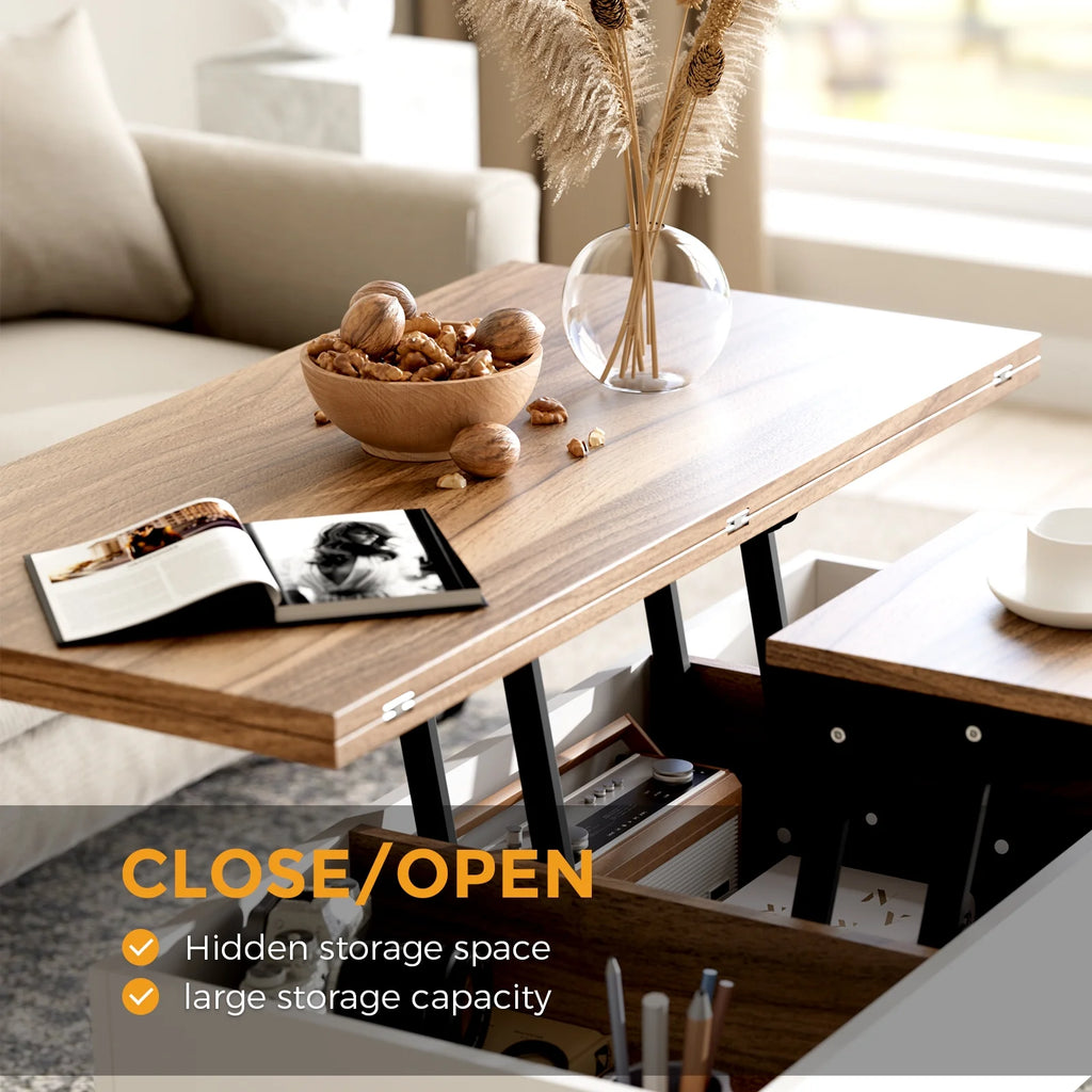 3 in 1 Lift Top Coffee Table with Storage O141457