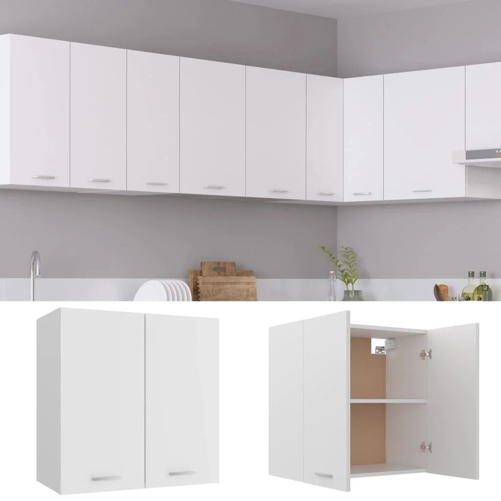 White Engineered Wood Hanging Cabinet R354034