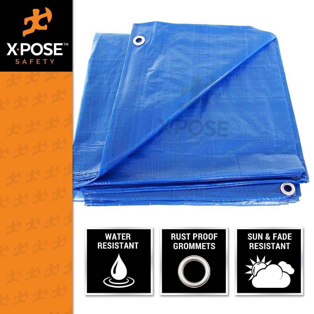 Blue Poly Tarps 8 x 12 - Case of 20 A19479
