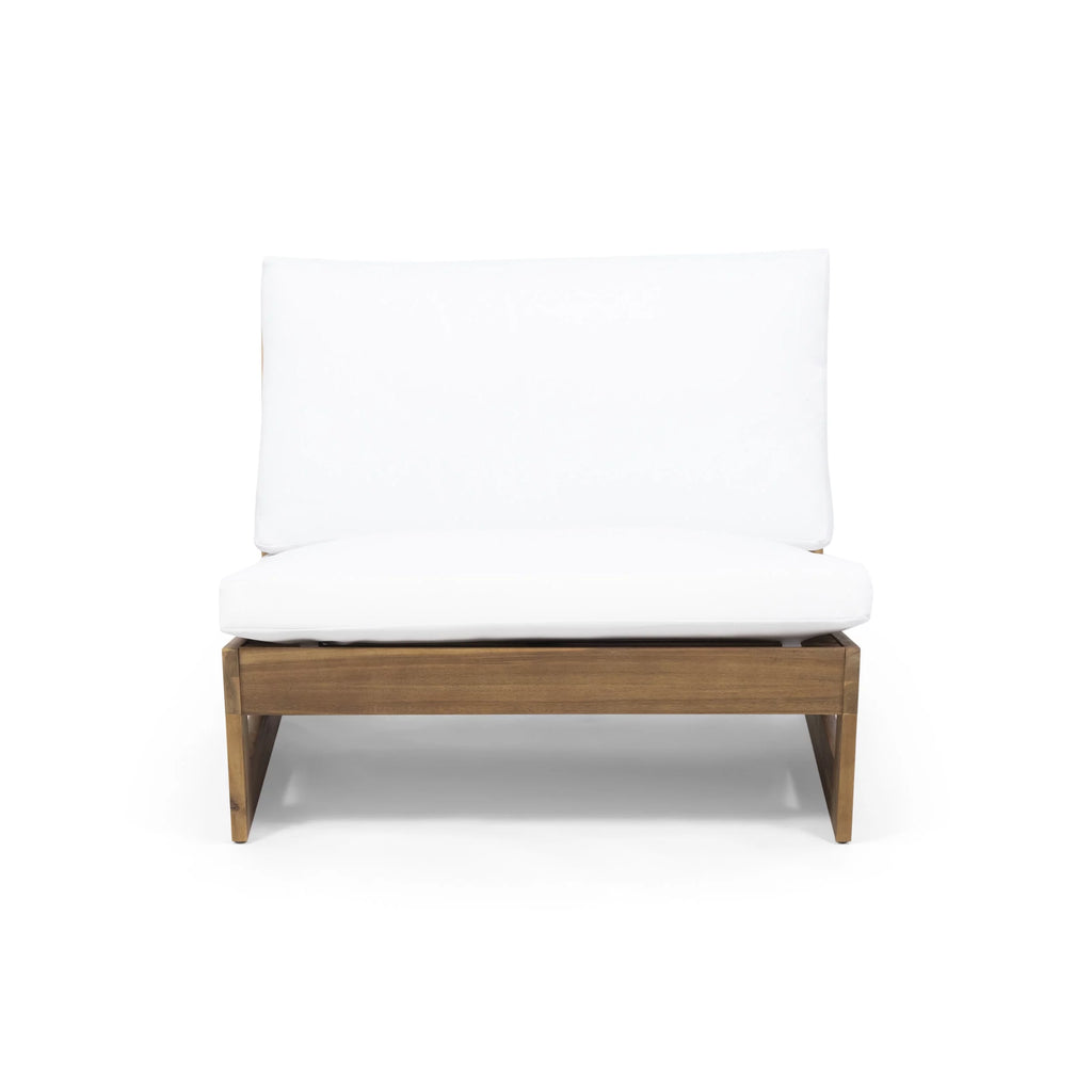 Acacia Wood Outdoor Club Chair with Cushions Y297496