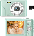36MP Children's Camera with 32GB SD Card, Full HD 1080P Rechargeable Mini Camera (Light Blue) F1010