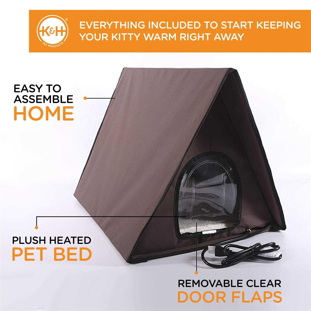 Outdoor Heated Kitty A-Frame B4232