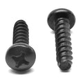 #4-24 x 3/8 Sheet Metal Screw Phillips Pan Head Type B Low Carbon Steel Black Oxide R43262