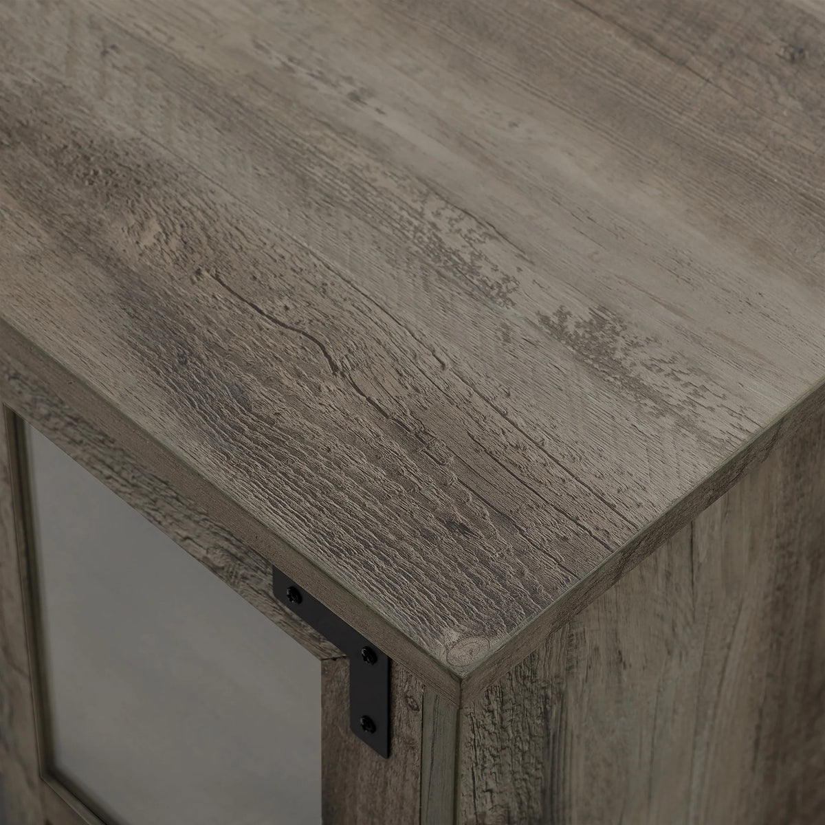 Gray Wash Fireplace TV Stand M8452