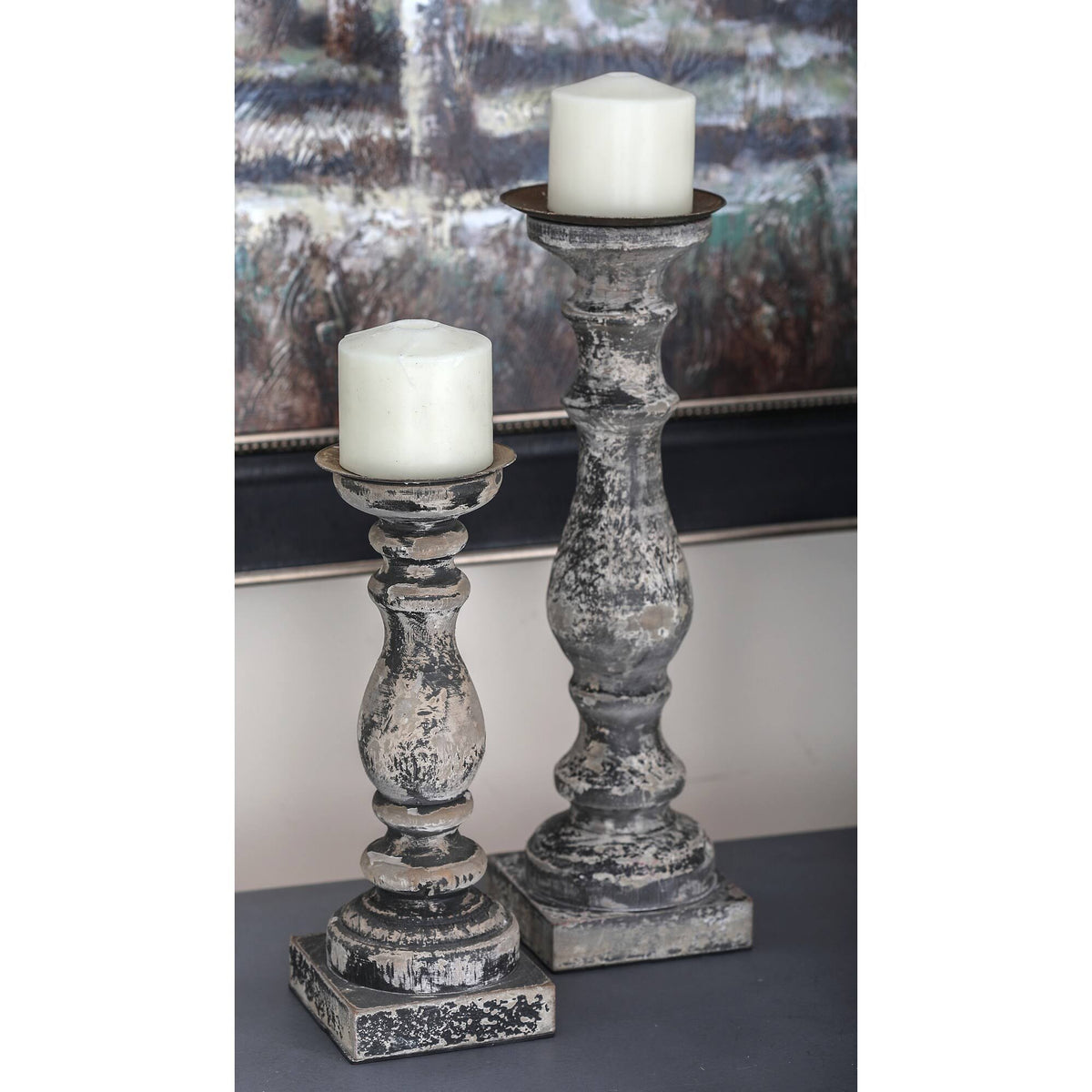 Brown Fir Candle Holder (Set of 3) T8743