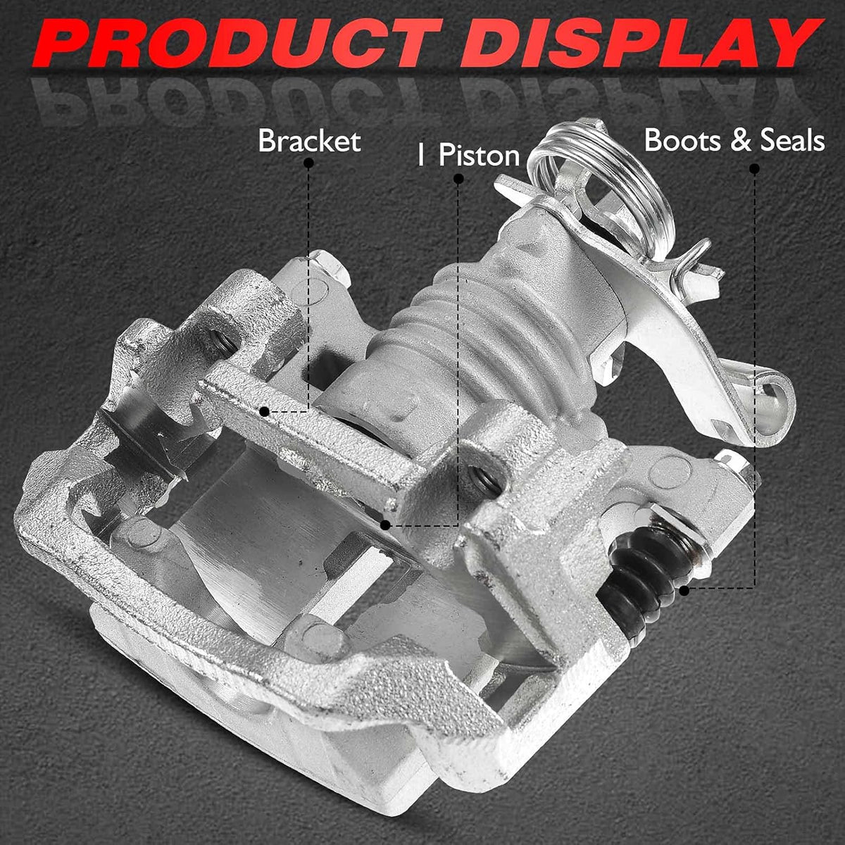 Rear Driver Side Brake Caliper Assembly Pack of 2 A6381