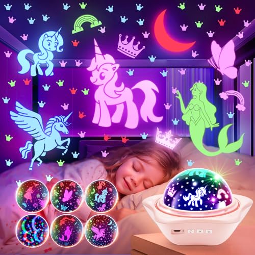 96 Lighting Modes Star Projector 360° Rotating Rechargeable Night Light U7389