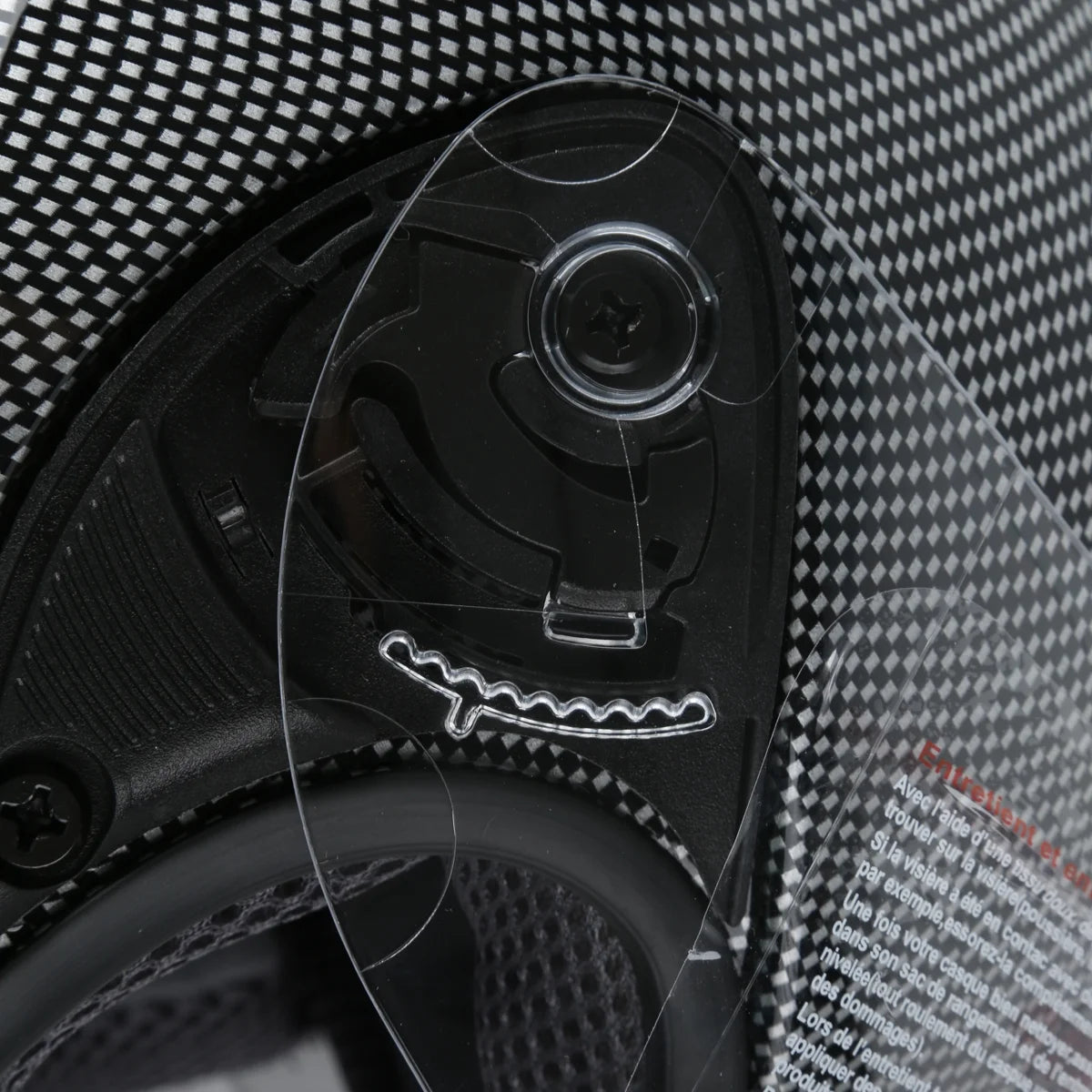 Black Carbon Fiber Full Face Motorcycle Helmet J452723