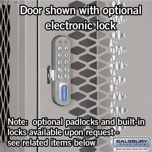 Blue Four Tier Vented Metal Locker M24393