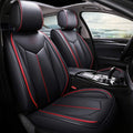 Brown 5 Seats Universal fit Leather Seat Cover Set O64886