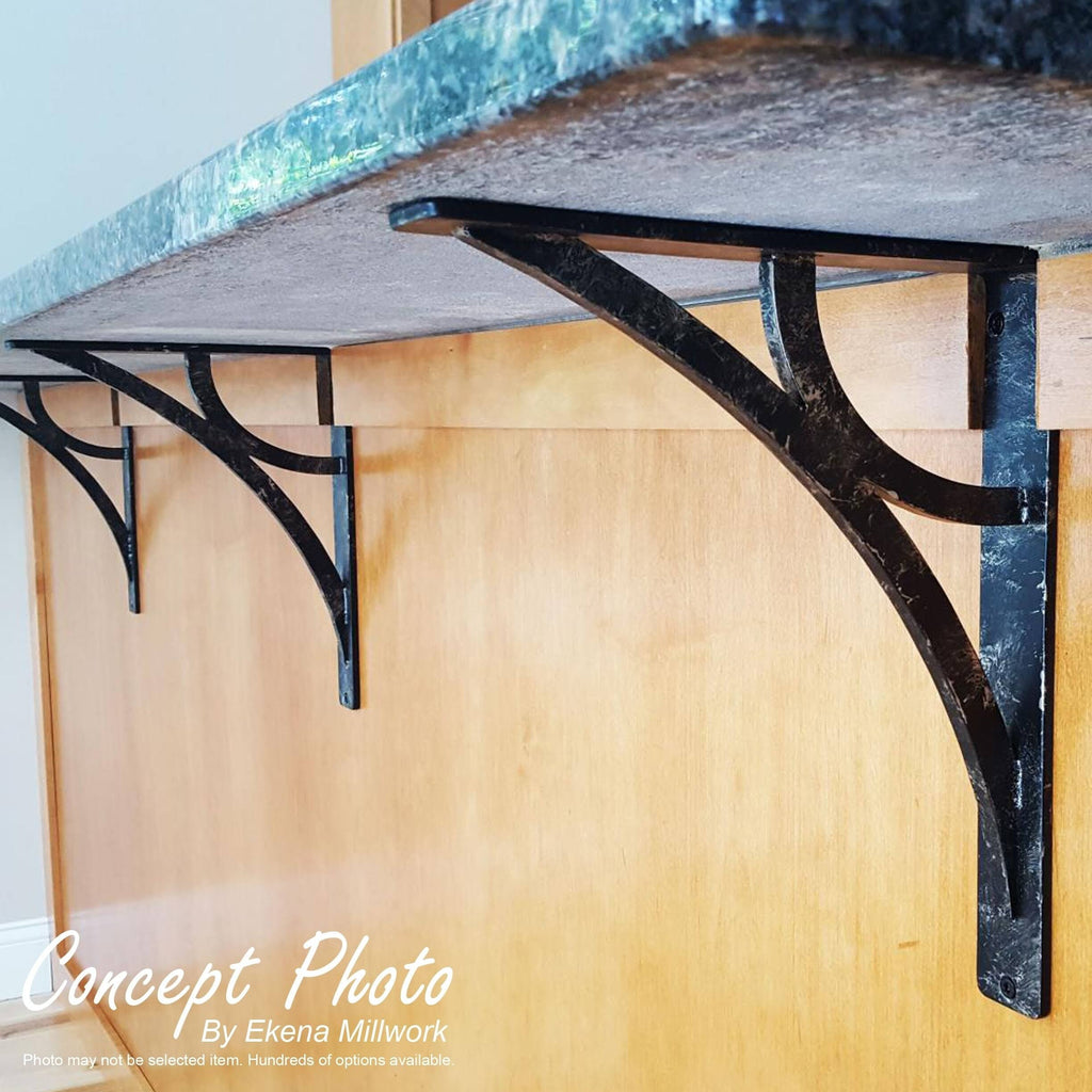 Wrought Iron Bracket Antiqued Brass P549362