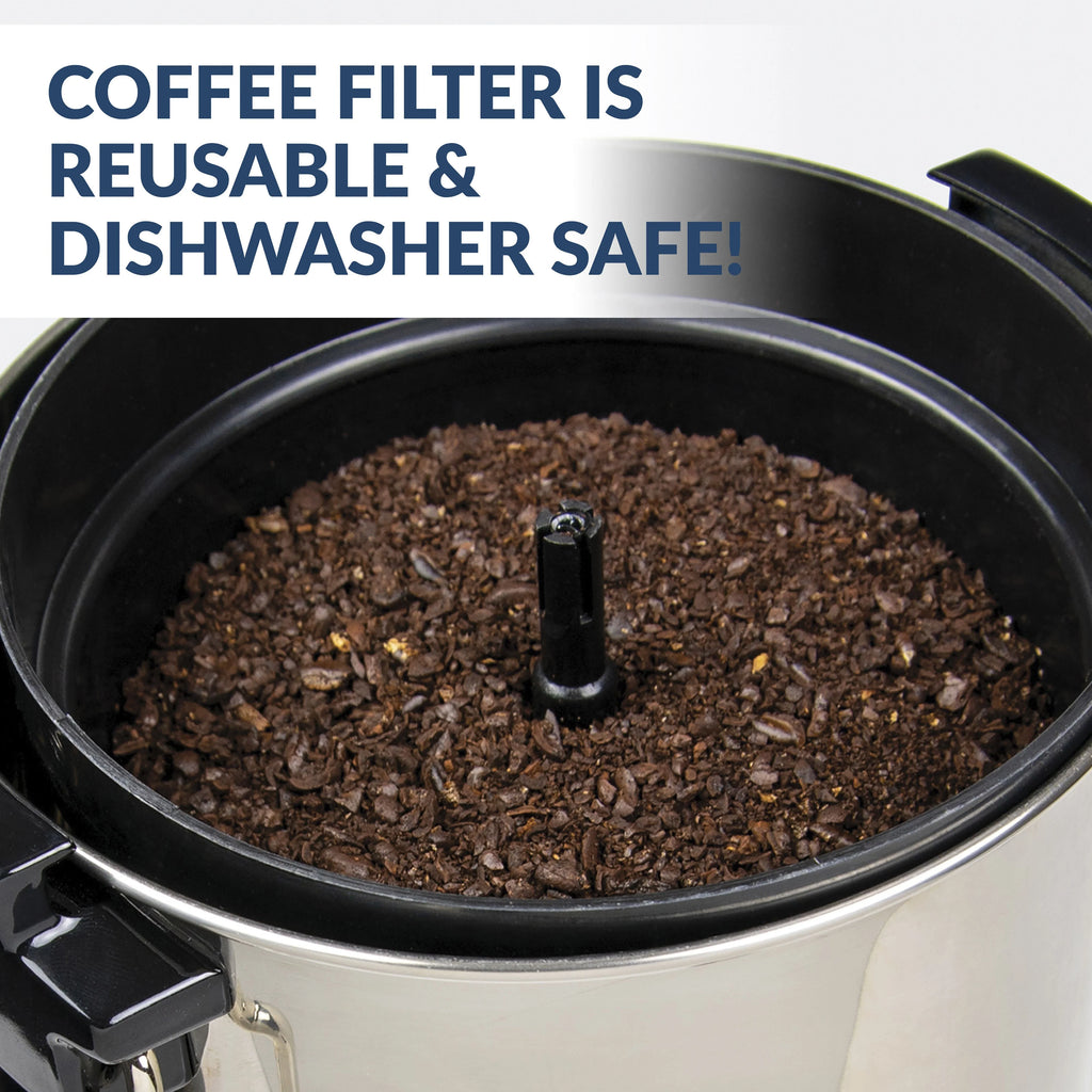 1000-Watt 30-Cup Stainless Steel Coffee Urn U260388