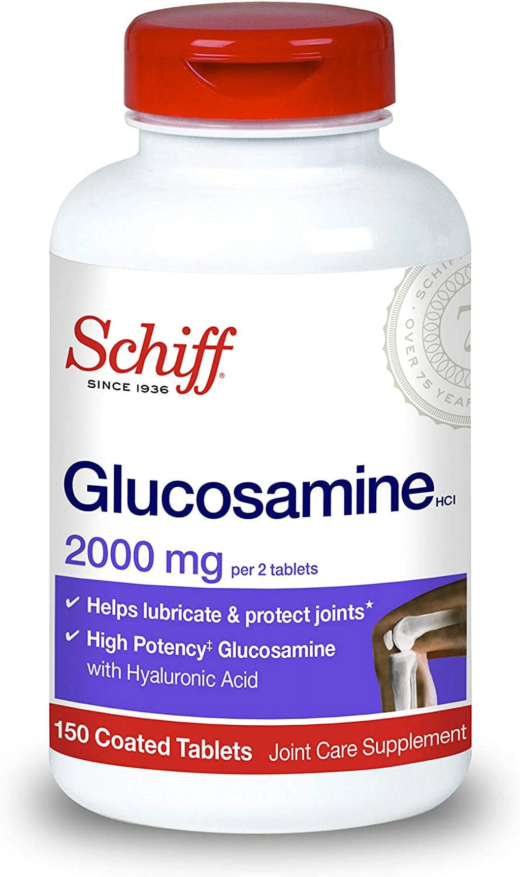 Glucosamine with Hyaluronic Acid 2000mg Joint Supplement 150 Count Pack of 2 P8014
