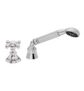 Antique Brass Flat Handshower and Diverter Trim B640