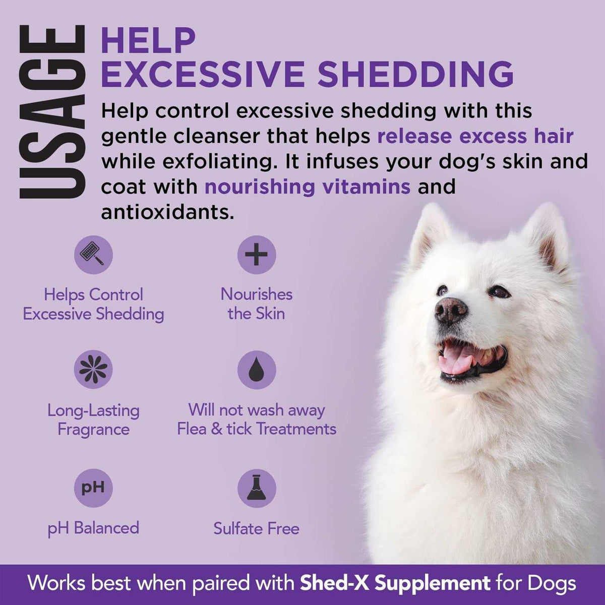Shed Control Shampoo for Dogs K71468