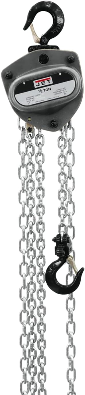 1/2-Ton Hand Chain Hoist with 15' Lift and Overload Protection M463