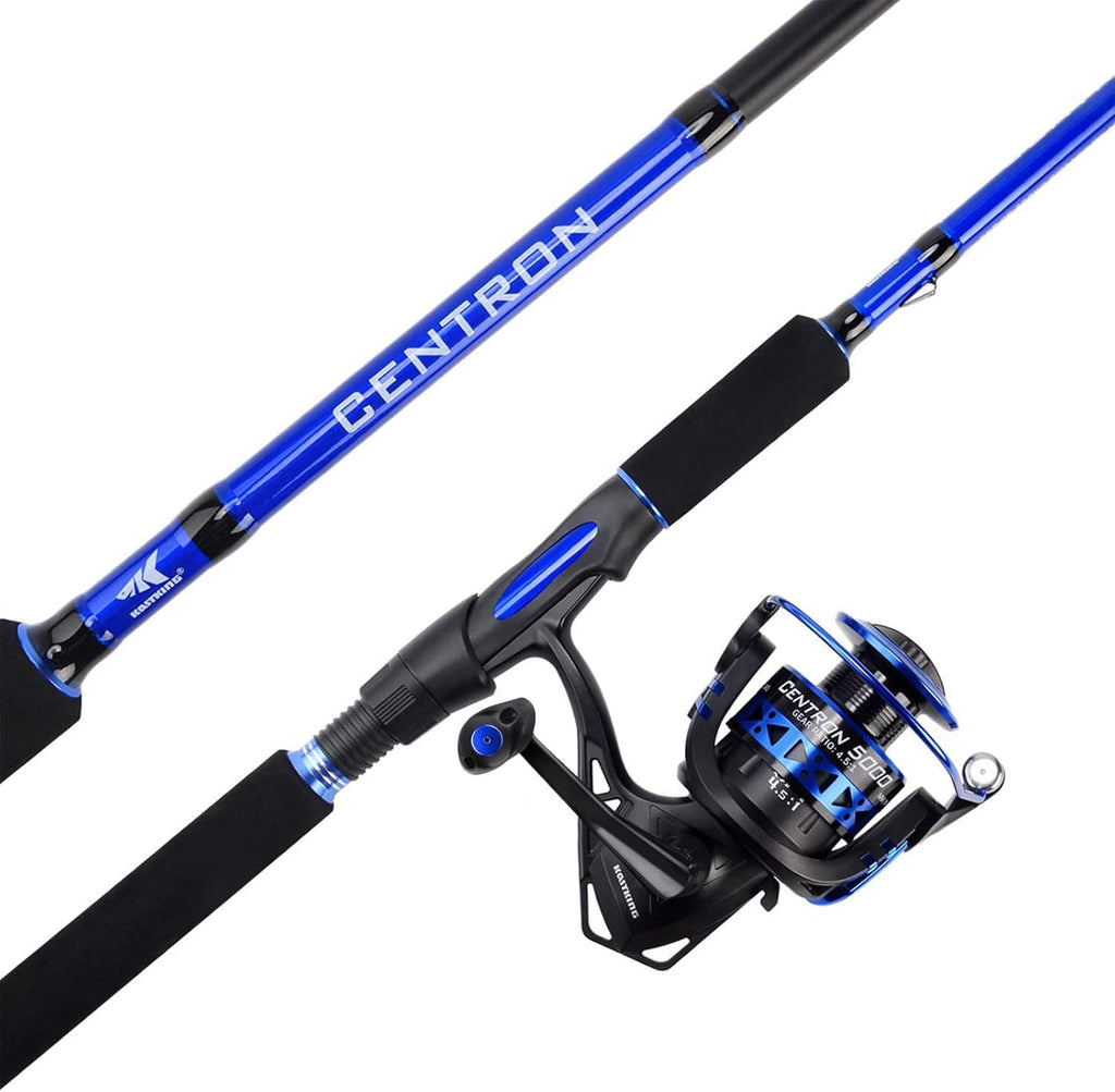 Fishing Rod and Reel Combo, IM6 Graphite 2Pc, Stainless Steel Guides with Ceramic Rings, EVA Handles W268185