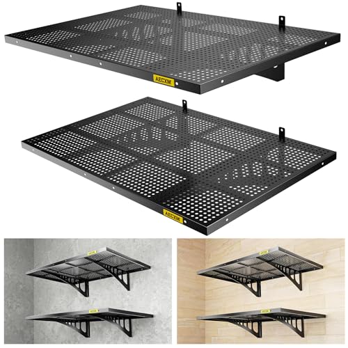 4-Pack Adjustable Heavy Duty Wall Mounted Metal Shelving R65268
