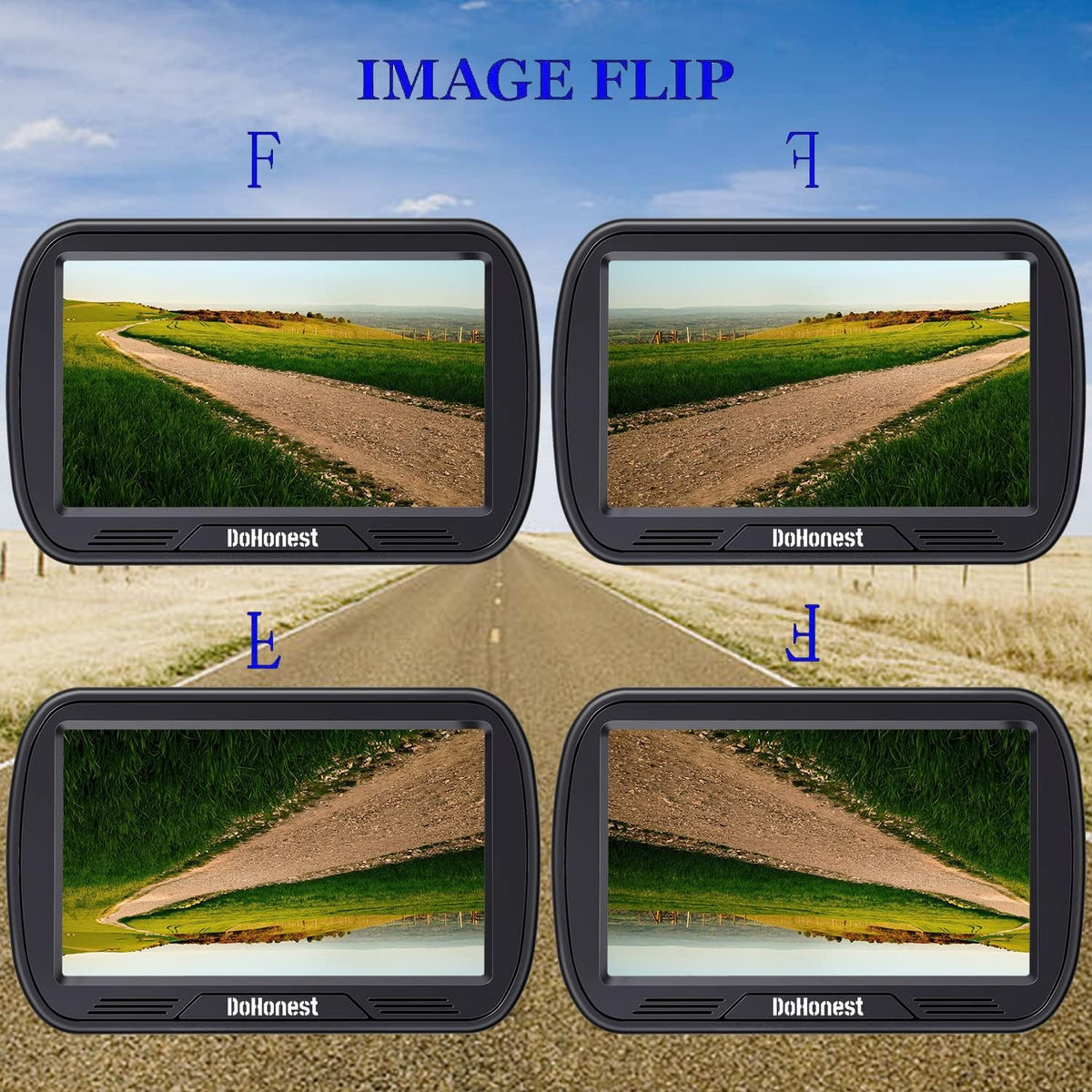 Wireless Backup Camera with 5'' Monitor HD 1080P R1871