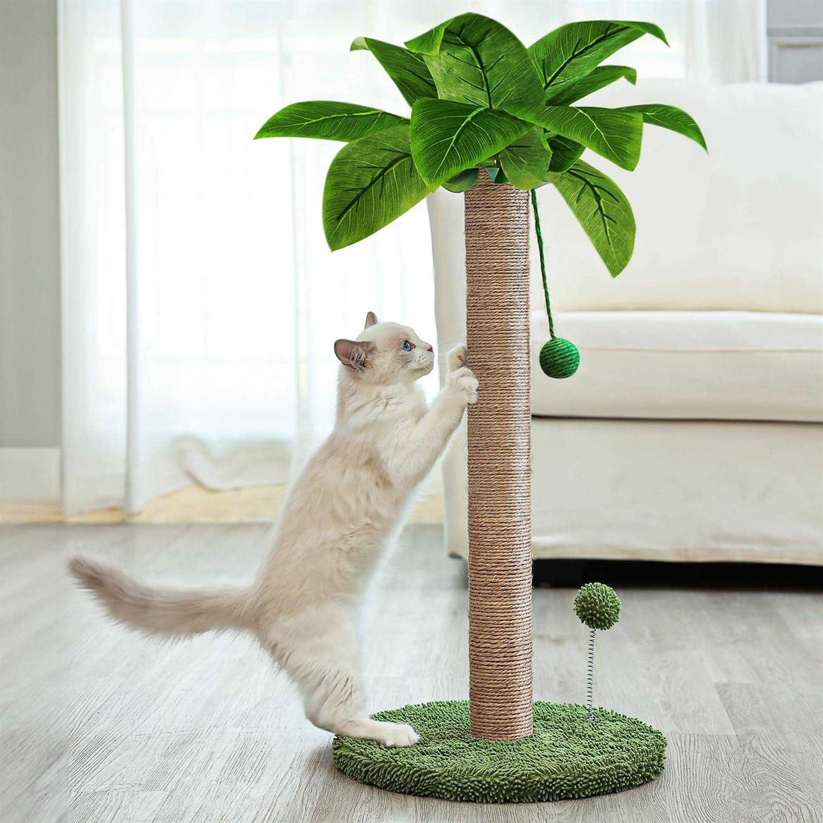 26 Cat Scratching Post with Sisal Rope and Ball Toys F56182