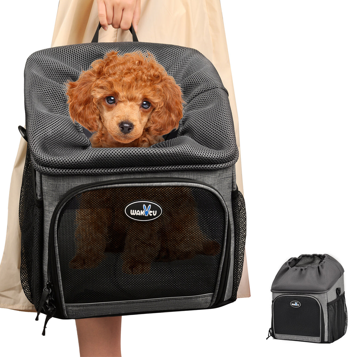 Foldable Removable Pet Bicycle Carrier Backpack O294