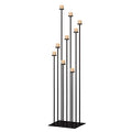 Black Metal Floor Candelabra Holder for 9 Arm Candlesticks F600