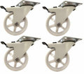 White 3-Inch Polyurethane Caster 4-Pack Y248