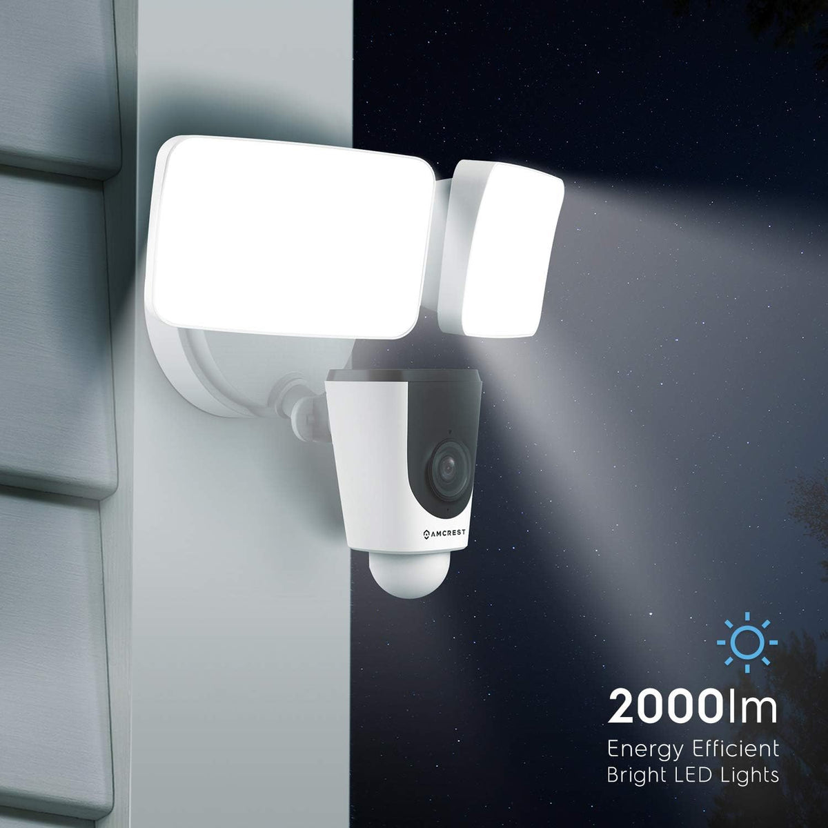 1080P Wireless WiFi Outdoor Security Camera with Flood Light K436