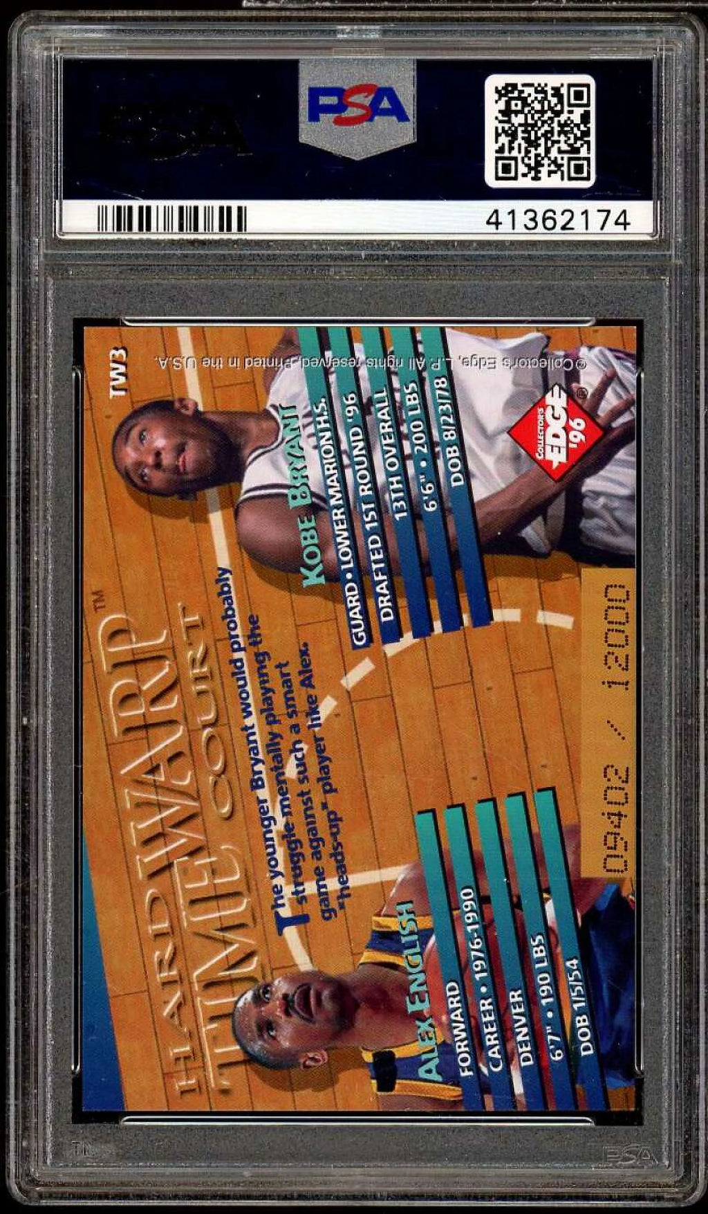 1996 Kobe Bryant Rookie Card PSA 10 I641