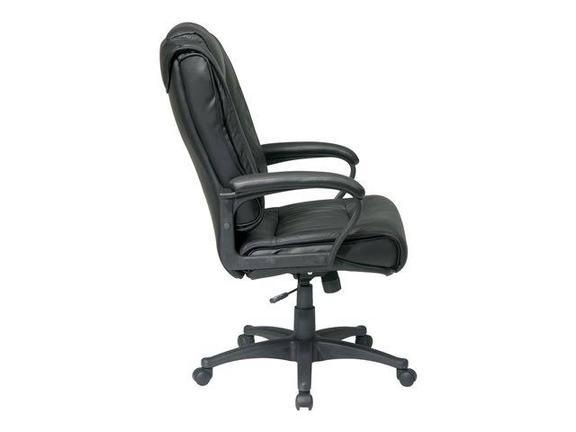 Black Leather Executive Swivel Chair G7355