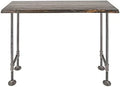 Live Edge Reclaimed Pine Wood Console Table with Industrial Pipe Legs K3838