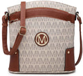 Large Triple Zip Pocket Crossbody Bag U361