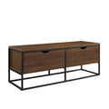2 Drawer Entry Storage Bench Dark Walnut F332792