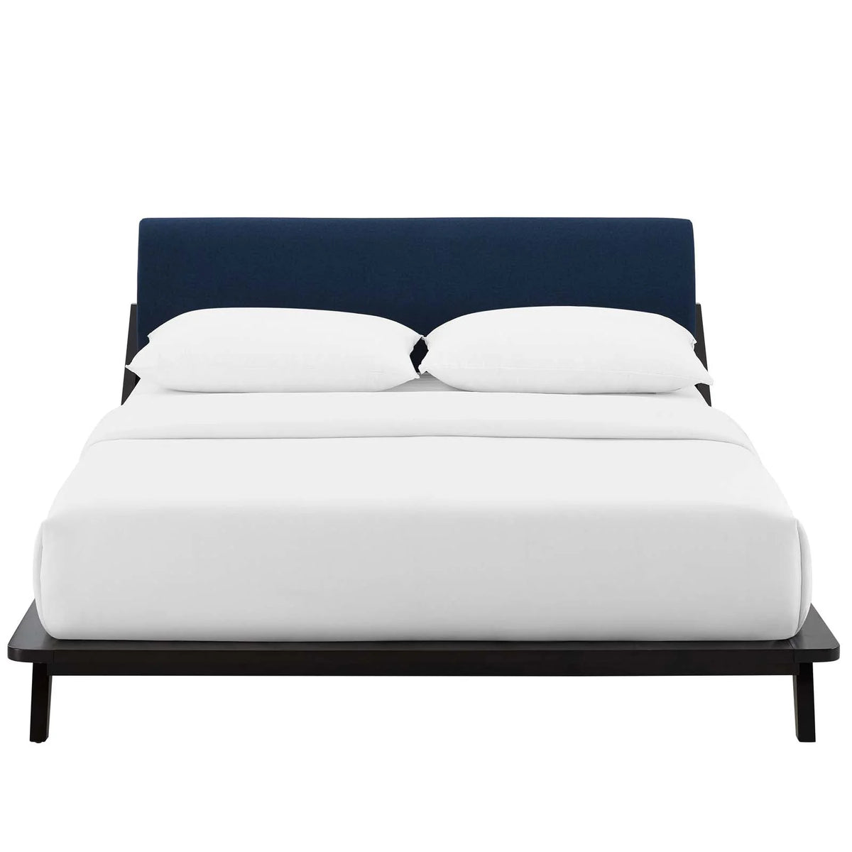 Queen Size Wood Fabric Platform Bed Frame B86550