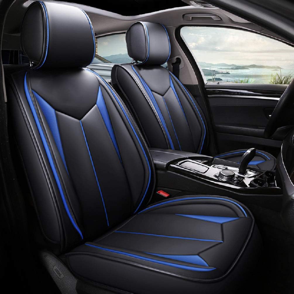 Brown 5 Seats Universal fit Leather Seat Cover Set O64886