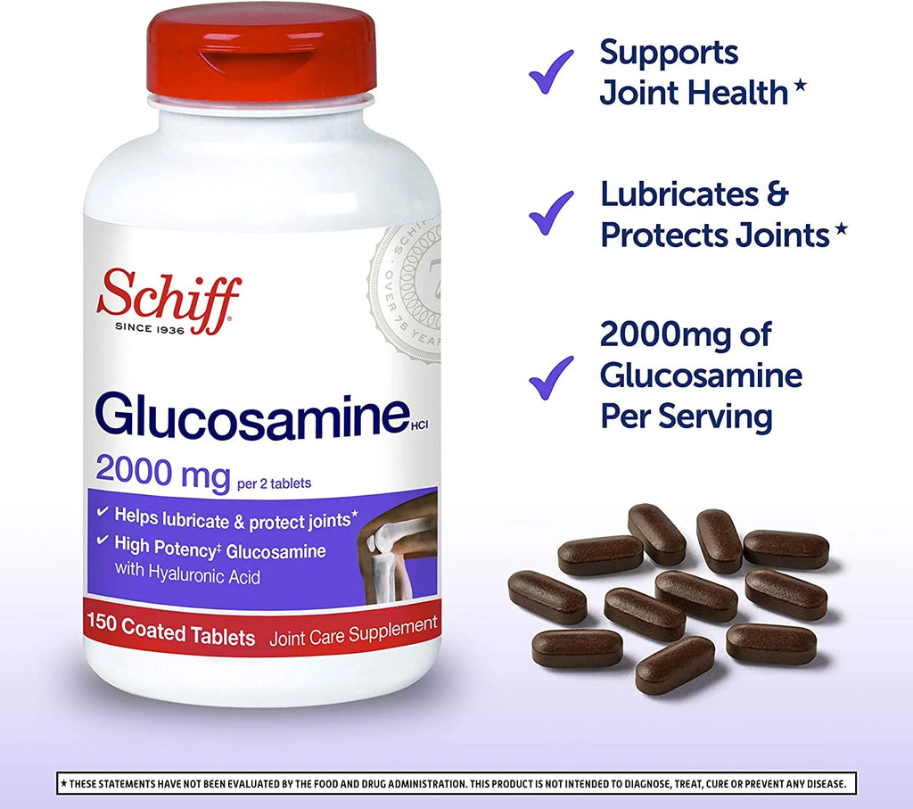 Glucosamine with Hyaluronic Acid 2000mg Joint Supplement 150 Count Pack of 2 P8014
