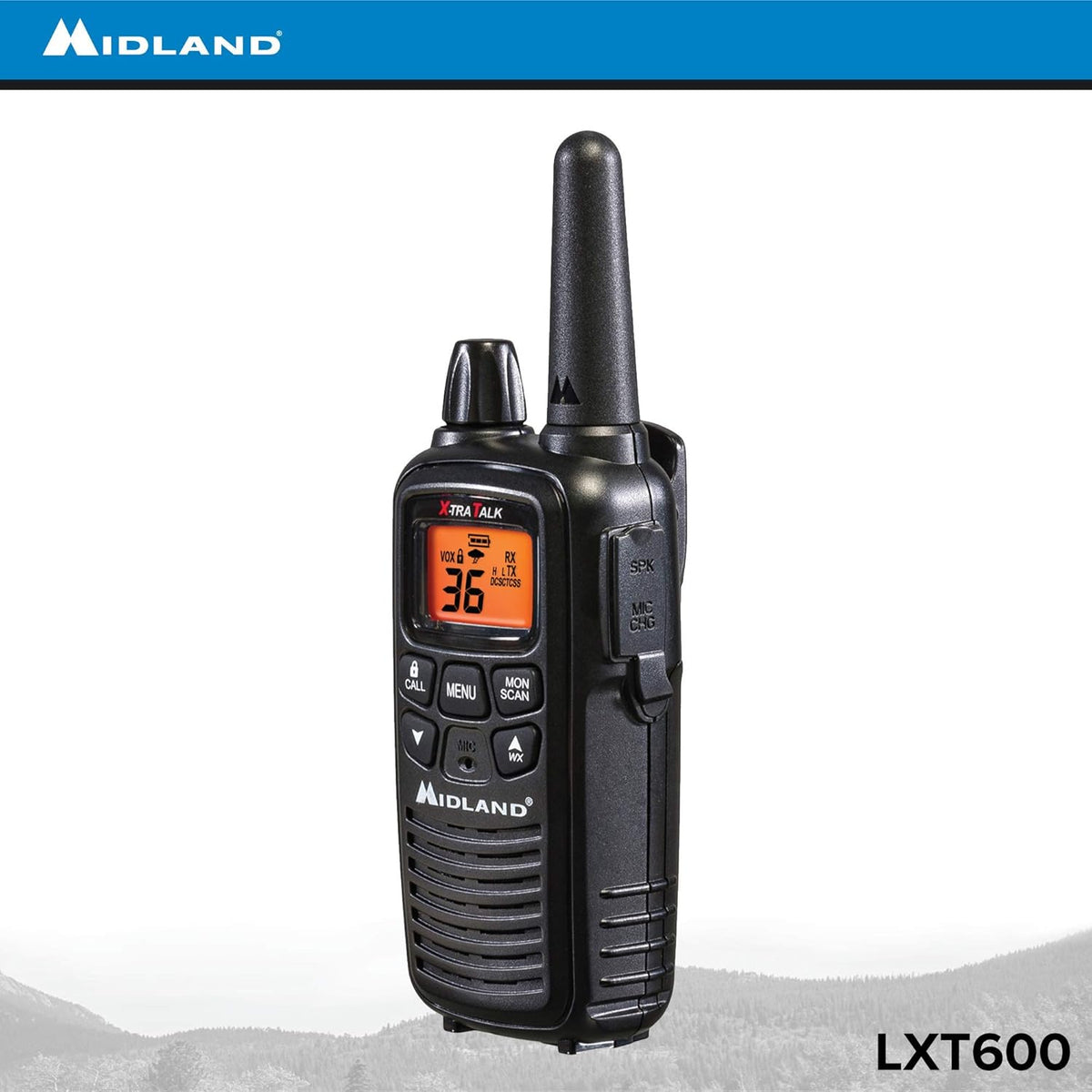 36 Channel FRS Two-Way Radio Walkie Talkie Black Pack of 10 T805