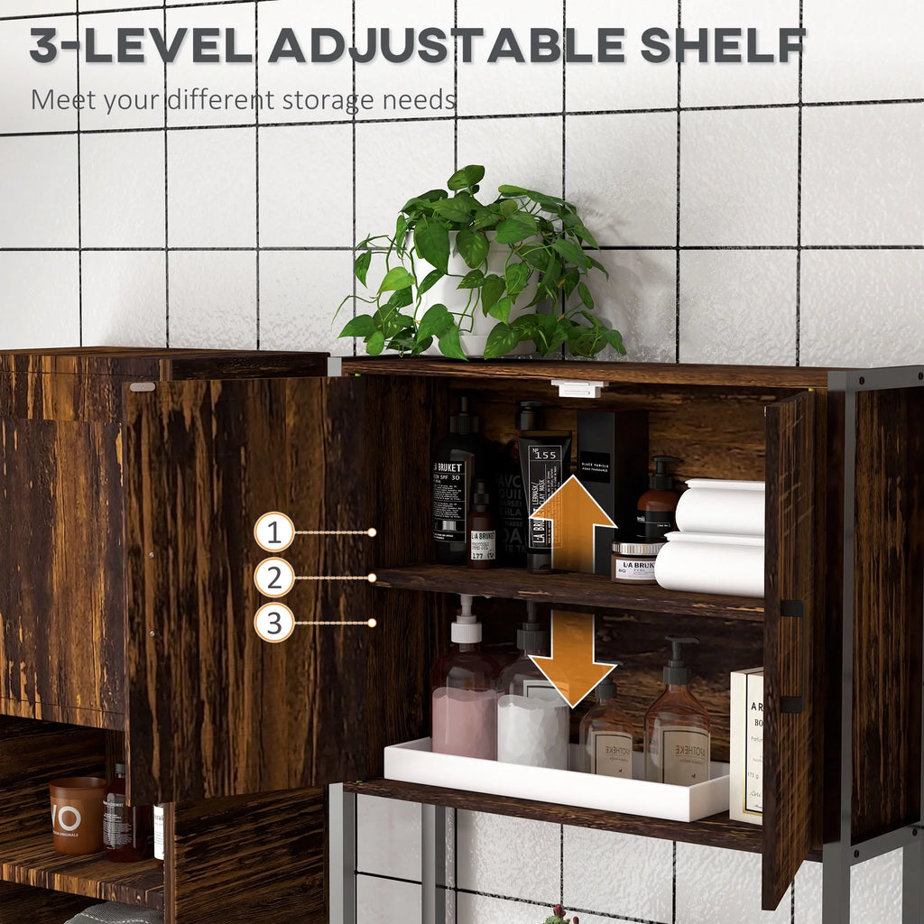 Over The Toilet Storage Cabinet with Shelf W143