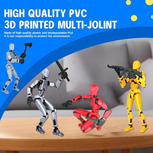 6 Pack 3D Printed Multi-Jointed Movable Action Figure T20749