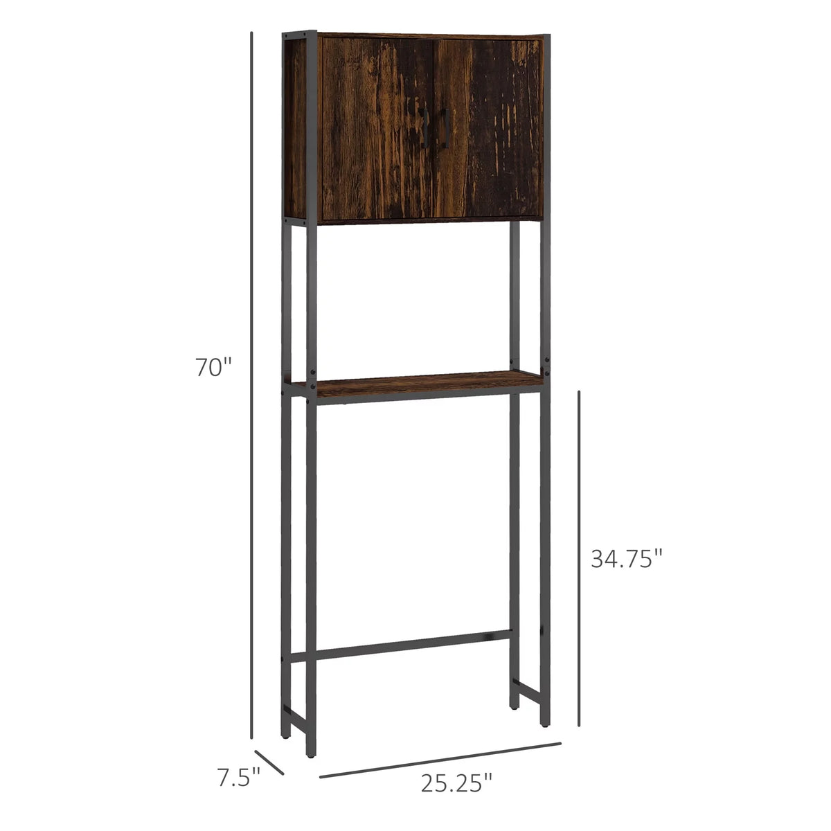 Over The Toilet Storage Cabinet with Shelf W143