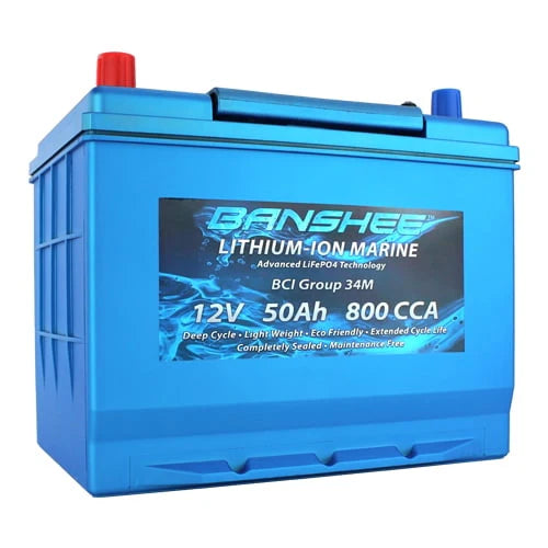 Group 34 Dual Terminal Lithium Ion Marine Battery L203508